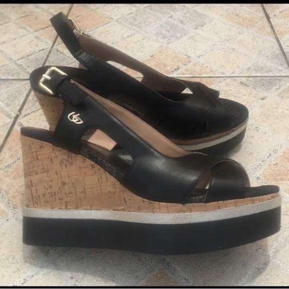 Blybos Cork Wedge Sandals - Picture 2 of 4